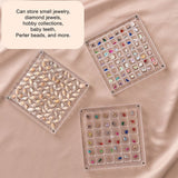 Darrahopens Home & Garden > Storage > Storage Boxes Acrylic Magnetic Seashell Display Box,Clear Sea Shell Display Box,Beach Magnet Storage Organizer Case for Seashell Diamond Beads,100 Grids,Transparent,1 Pack