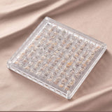 Darrahopens Home & Garden > Storage > Storage Boxes Acrylic Magnetic Seashell Display Box,Clear Sea Shell Display Box,Beach Magnet Storage Organizer Case for Seashell Diamond Beads,100 Grids,Transparent,1 Pack