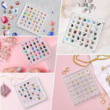 Darrahopens Home & Garden > Storage > Storage Boxes Acrylic Magnetic Seashell Display Box,Clear Sea Shell Display Box,Beach Magnet Storage Organizer Case for Seashell Diamond Beads,64 Grids,Transparent,1 Pack