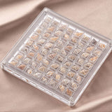 Darrahopens Home & Garden > Storage > Storage Boxes Acrylic Magnetic Seashell Display Box,Clear Sea Shell Display Box,Beach Magnet Storage Organizer Case for Seashell Diamond Beads,64 Grids,Transparent,1 Pack