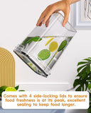 Darrahopens Home & Garden > Storage > Storage Boxes Airtight Food Storage Containers with Lids, 16 PCS Kitchen and Pantry Organization Canisters, BPA-Free, PVC-Free, Food-grade Plastic Leak-proof Jars for Cereal, Flour, Sugar, Extra 16 Labels & Marker