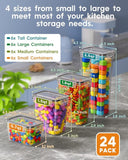 Darrahopens Home & Garden > Storage > Storage Boxes Airtight Food Storage Containers with Lids, 8 PCS Kitchen and Pantry Organization Canisters, BPA-Free, PVC-Free, Food-grade Plastic Leak-proof Jars for Cereal, Flour, Sugar, Extra 8 Labels & Marker
