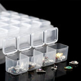 Darrahopens Home & Garden > Storage > Storage Boxes Bead Storage 56 Compartments 2-Pack for Diamond Painting, Transparent