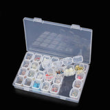 Darrahopens Home & Garden > Storage > Storage Boxes Bead Storage 56 Compartments 2-Pack for Diamond Painting, Transparent