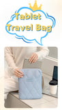 Darrahopens Home & Garden > Storage > Storage Boxes **BEENLOVE Tablet Storage Bag: 180° Full-Open Independent Compartment, Shockproof & Portable, Multifunctional Design**(Pink)