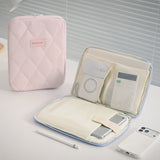 Darrahopens Home & Garden > Storage > Storage Boxes (blue)**BEENLOVE Tablet Storage Bag: 180° Full-Open Independent Compartment, Shockproof & Portable, Multifunctional Design**