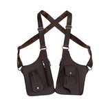 Darrahopens Home & Garden > Storage > Storage Boxes Coffee Multi-functional Expandable Men's Tactical Chest Rig Bag - Waterproof & Lightweight Retro Underarm Pack