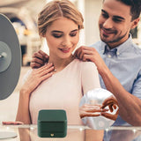 Darrahopens Home & Garden > Storage > Storage Boxes Dark Green Jewelry Box Ring Box Pair Compact Storage Box for Rings Accessories
