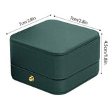 Darrahopens Home & Garden > Storage > Storage Boxes Dark Green Jewelry Box Ring Box Pair Compact Storage Box for Rings Accessories