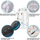 Darrahopens Home & Garden > Storage > Storage Boxes Digital Counting Money Box with Lock - AUD Australian Coin Compatible Piggy Bank for Kids & Adults (7.95x4.45in)