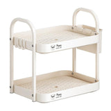 Darrahopens Home & Garden > Storage > Storage Boxes Double Layer Shelf Storage Rack for Water Cups Tea Cups Organizer Kitchen Rack