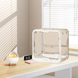 Darrahopens Home & Garden > Storage > Storage Boxes Figurine Display Box Transparent Stackable Dustproof Acrylic Figurine Storage Case for Home White In Australia - Darrahopens