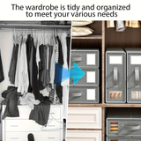 Darrahopens Home & Garden > Storage > Storage Boxes Foldable Bed Sheet Storage Box with Viewing Window, Your Neat Solution for Bedroom and Wardrobe Organization.