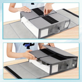 Darrahopens Home & Garden > Storage > Storage Boxes Foldable Bed Sheet Storage Box with Viewing Window, Your Neat Solution for Bedroom and Wardrobe Organization.