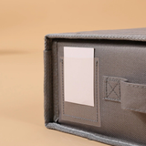 Darrahopens Home & Garden > Storage > Storage Boxes Foldable Bed Sheet Storage Box with Viewing Window, Your Neat Solution for Bedroom and Wardrobe Organization.
