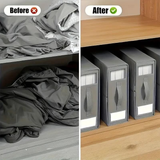 Darrahopens Home & Garden > Storage > Storage Boxes Foldable Bed Sheet Storage Box with Viewing Window, Your Neat Solution for Bedroom and Wardrobe Organization.