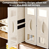 Darrahopens Home & Garden > Storage > Storage Boxes Foldable Bed Sheet Storage Box with Viewing Window, Your Neat Solution for Bedroom and Wardrobe Organization.