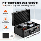 Darrahopens Home & Garden > Storage > Storage Boxes Graded Card Storage Box 4 Slot Coded Lock Carrying Case with Foam Dividers for PSA BGS SGC Sports Trading Cards Top Loaders Loose Cards In Australia - Darrahopens