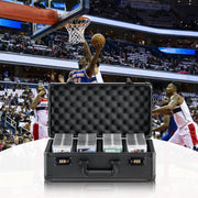Darrahopens Home & Garden > Storage > Storage Boxes Graded Card Storage Box 4 Slot Lockable Carrying Case with Foam Dividers for PSA BGS SGC Sports Trading Cards Top Loaders Loose Cards In Australia - Darrahopens