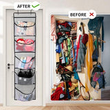 Darrahopens Home & Garden > Storage > Storage Boxes Hanging Storage Bags - Hanging Storage Boxes - Comes with 5 Mesh Pockets - Perfect as Hanging Storage Boxes for the Bedroom - Ideal for Toy Storage