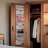 Darrahopens Home & Garden > Storage > Storage Boxes Hanging Storage Bags - Hanging Storage Boxes - Comes with 5 Mesh Pockets - Perfect as Hanging Storage Boxes for the Bedroom - Ideal for Toy Storage