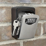 Darrahopens Home & Garden > Storage > Storage Boxes Household Wall-Mounted Key Box, Waterproof Secure Key Lockbox with Combination Lock, Large-Capacity Outdoor Key Safe for Storing Spare House Keys.BLACK