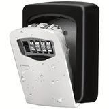 Darrahopens Home & Garden > Storage > Storage Boxes Household Wall-Mounted Key Box, Waterproof Secure Key Lockbox with Combination Lock, Large-Capacity Outdoor Key Safe for Storing Spare House Keys.grey