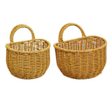 Darrahopens Home & Garden > Storage > Storage Boxes Imitation Rattan Woven Storage Basket Shelf Organizer Wash Rack for Home Decor - Small
