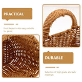 Darrahopens Home & Garden > Storage > Storage Boxes Imitation Rattan Woven Storage Basket Shelf Organizer Wash Rack for Home Decor - Small