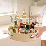 Darrahopens Home & Garden > Storage > Storage Boxes Kitchen Rotating Spice Rack Storage Organizer Multifunctional Round Tray Holder