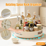 Darrahopens Home & Garden > Storage > Storage Boxes Kitchen Rotating Spice Rack Storage Organizer Multifunctional Round Tray Holder