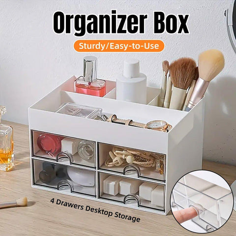 Darrahopens Home & Garden > Storage > Storage Boxes Large Capacity Pen Storage Box Desktop Organizer Multi-functional Stationery Box
