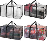Darrahopens Home & Garden > Storage > Storage Boxes Large Moving Boxes & Storage Bags - Extra Large Moving Boxes with Backpack Straps, Zippers & Handles - Sturdy & Durable for Student Rooms - 4-Pack