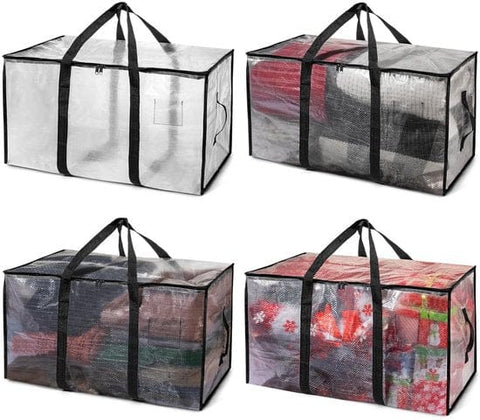 Darrahopens Home & Garden > Storage > Storage Boxes Large Moving Boxes & Storage Bags - Extra Large Moving Boxes with Backpack Straps, Zippers & Handles - Sturdy & Durable for Student Rooms - 4-Pack