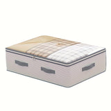 Darrahopens Home & Garden > Storage > Storage Boxes Large Storage Organizer Bag - Made from heavy-duty non-woven fabric with transparent windows, multi-layer clothing storage box suitable for wardrobes, under-bed, and travel. （L）