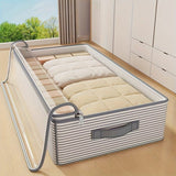 Darrahopens Home & Garden > Storage > Storage Boxes Large Storage Organizer Bag - Made from heavy-duty non-woven fabric with transparent windows, multi-layer clothing storage box suitable for wardrobes, under-bed, and travel. （L）