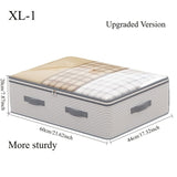 Darrahopens Home & Garden > Storage > Storage Boxes Large Storage Organizer Bag - Made from heavy-duty non-woven fabric with transparent windows, multi-layer clothing storage box suitable for wardrobes, under-bed, and travel. （XL）