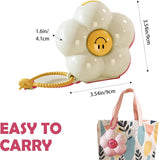 Darrahopens Home & Garden > Storage > Storage Boxes Mini Pill Box - Portable Jewelry Box - Flower-Shaped Storage Box - For storing small accessories - Suitable for boys and girls (White)