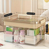 Darrahopens Home & Garden > Storage > Storage Boxes Multi-Layer Large Capacity Home Medicine Box｜Compartment Storage for Emergency & Backup, Shockproof Design for Quick, Hassle-Free Access（transparent tea）