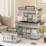 Darrahopens Home & Garden > Storage > Storage Boxes Multi-Layer Large Capacity Home Medicine Box｜Compartment Storage for Emergency & Backup, Shockproof Design for Quick, Hassle-Free Access（transparent tea）