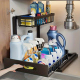 Darrahopens Home & Garden > Storage > Storage Boxes Not Designed for Design, But Designed for Life: Heavy-Duty Metal Frame Holds 50 lbs, Honeycomb Grid Prevents Water Accumulation, Non-Slip Upgraded Suction Cups for Stable Multi-Scenario Storage(Black)