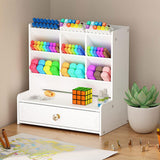 Darrahopens Home & Garden > Storage > Storage Boxes Office Desk Organizer Storage Drawer Pen Pencil Holder DIY Case Storage Rack