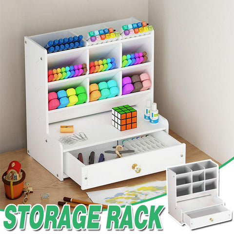 Darrahopens Home & Garden > Storage > Storage Boxes Office Desk Organizer Storage Drawer Pen Pencil Holder DIY Case Storage Rack