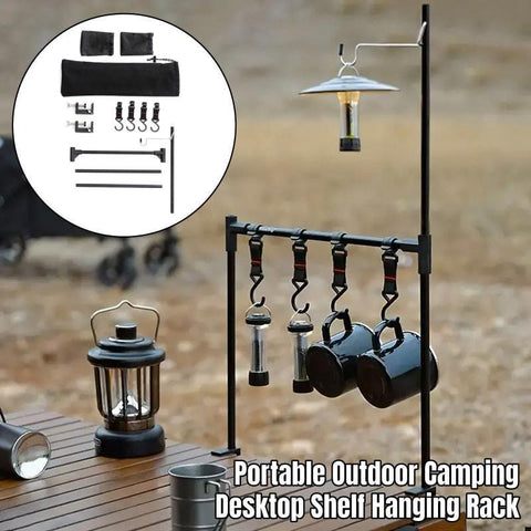 Darrahopens Home & Garden > Storage > Storage Boxes Outdoor Camping Hanging Rack Desktop Shelf Table Side Storage Camping Organizer