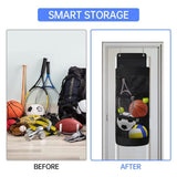 Darrahopens Home & Garden > Storage > Storage Boxes Over-the-Door Hanging Sports Gear Organizer With Zipper for Easy-Access to Bottom - Heavy-Duty Mesh Storage Bag for Balls & Kids' Toys