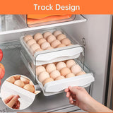 Darrahopens Home & Garden > Storage > Storage Boxes Plastic Double-Layer Egg Storage Box Food Grade Refrigerator Drawer Organizer