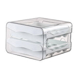 Darrahopens Home & Garden > Storage > Storage Boxes Plastic Double-Layer Egg Storage Box Food Grade Refrigerator Drawer Organizer