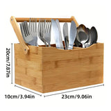 Darrahopens Home & Garden > Storage > Storage Boxes Portable Bamboo Storage Box Fruit Basket Organizer Multi Purpose Storage Basket
