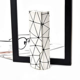 Darrahopens Home & Garden > Storage > Storage Boxes Premium Eyeglass Case - Retro Japanese Style - Sunglass Storage - Fashionable Geometric Pattern - Stylish Eyeglass Case - Durable and Shock-Resistant - Unisex - White