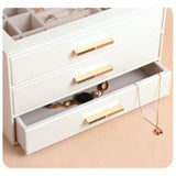 Darrahopens Home & Garden > Storage > Storage Boxes PU Leather Jewellery 3 Level Storage Box Drawer Organiser Gift